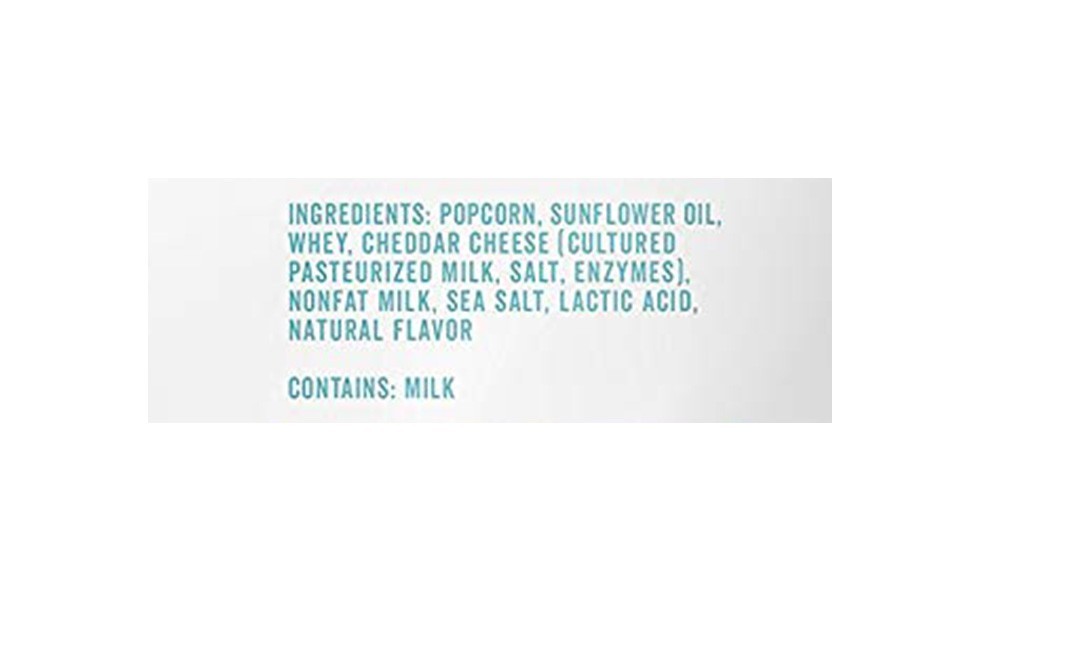 Angle's Boom Chicka Pop White Cheddar Popcorn   Pack  128 grams
